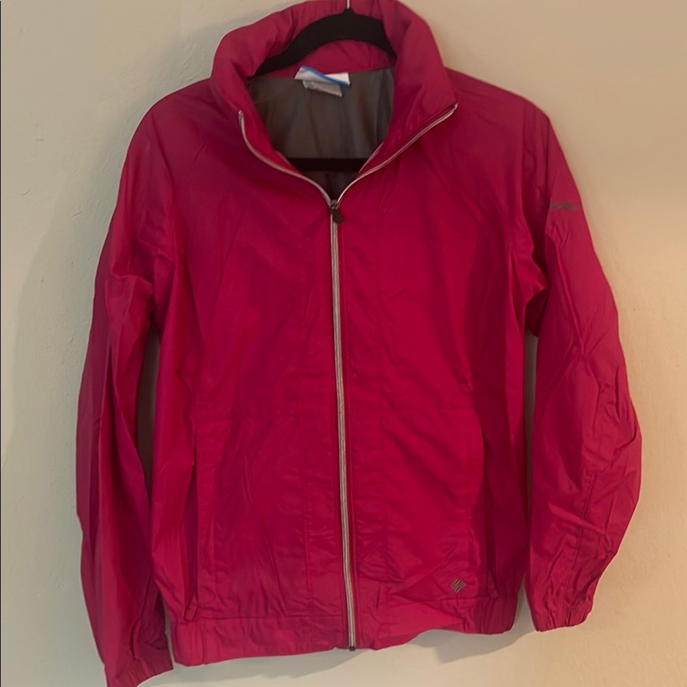 Columbia Women's Vibrant Pink Rain Jacket
